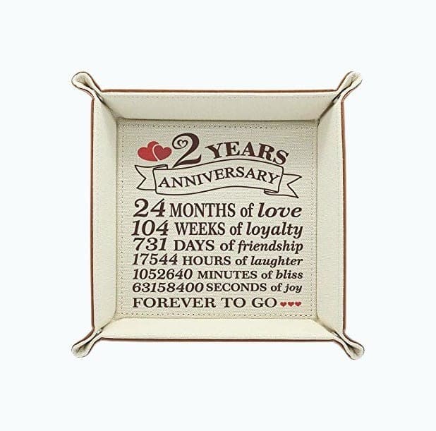 2nd Anniversary Cotton Tray