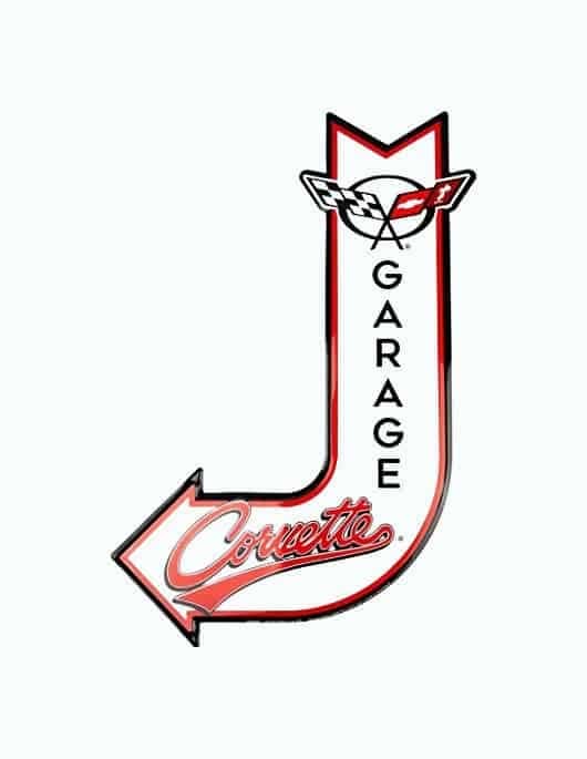 Corvette Garage Sign