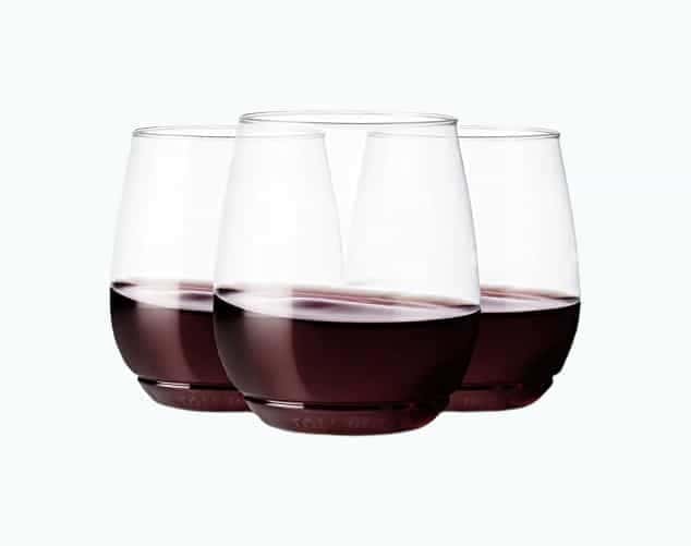 Crystal Clear Plastic Wine Glasses