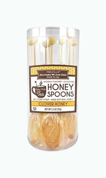 Real Clover Honey Spoons - 8 Lollipop Stirrers