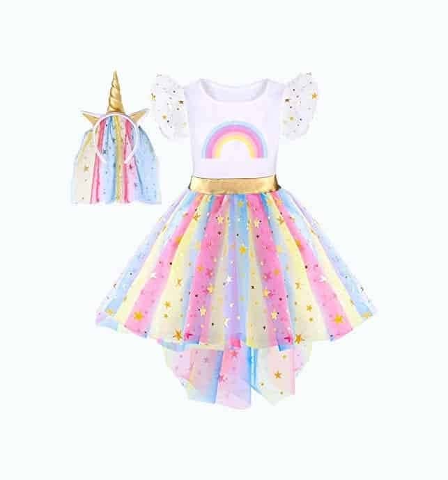 Rainbow Unicorn Party Dress