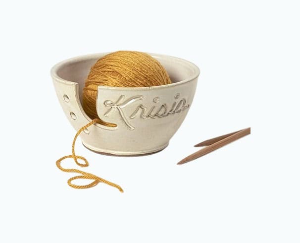 Personalized Yarn Bowl