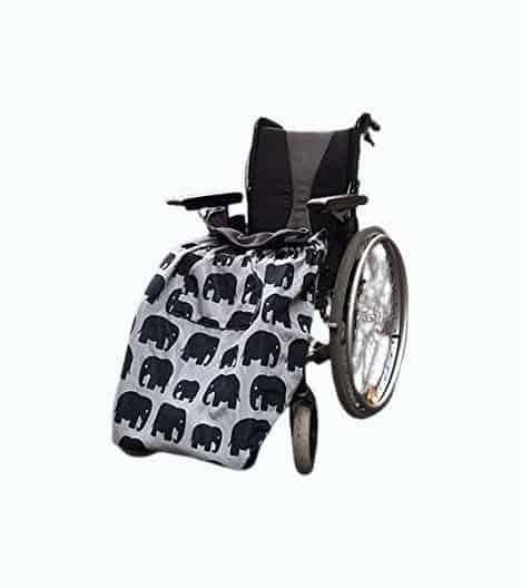 100% Waterproof Fleece-Lined Wheelchair Blanket