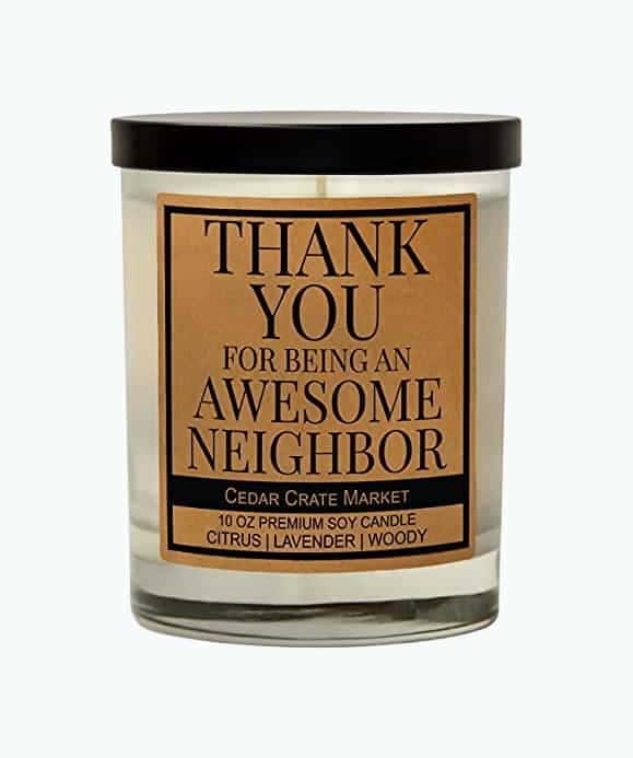 Thank-You Neighbor Candle