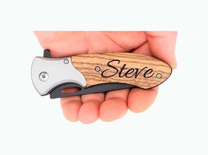 Personalized Laser Engraved Pocket Knife