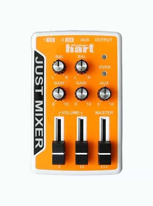 Audio Mixer - Battery/USB Powered Portable Pocket Audio Mixer