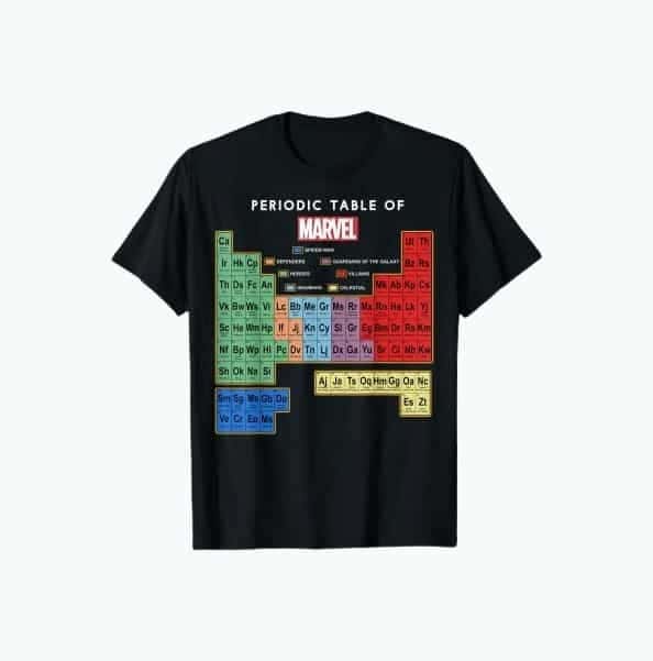 Marvel Periodic Table T-Shirt