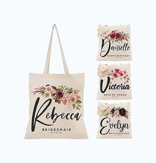 Personalized Wedding Tote Bags