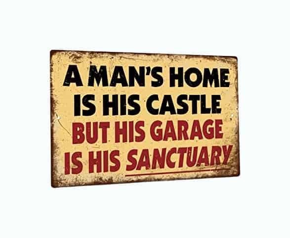 Garage Tin Metal Sign