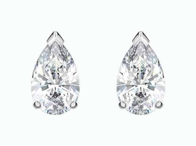 Swarovski Pear Stud Earrings