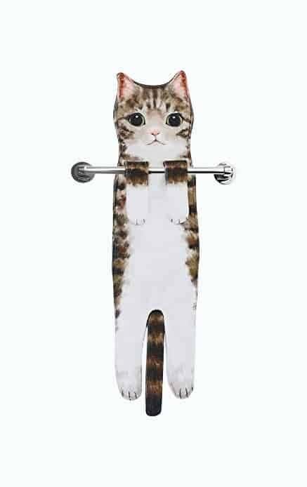 Funny Cat Towel Holder