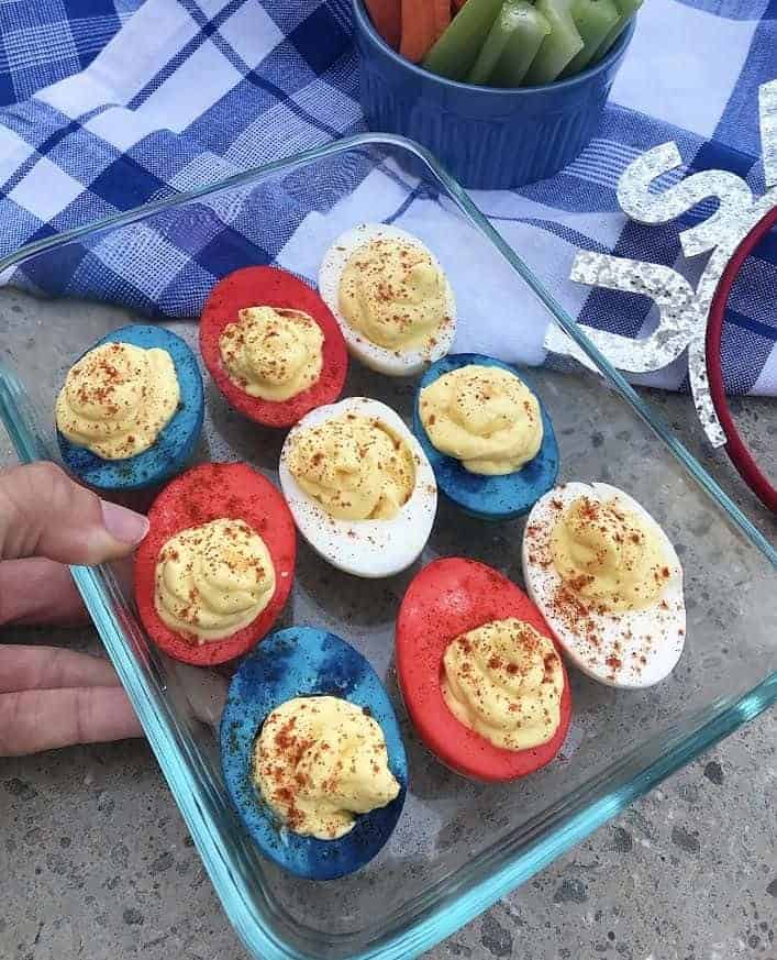 10 | PATRIOTIC DEVILED EGGS