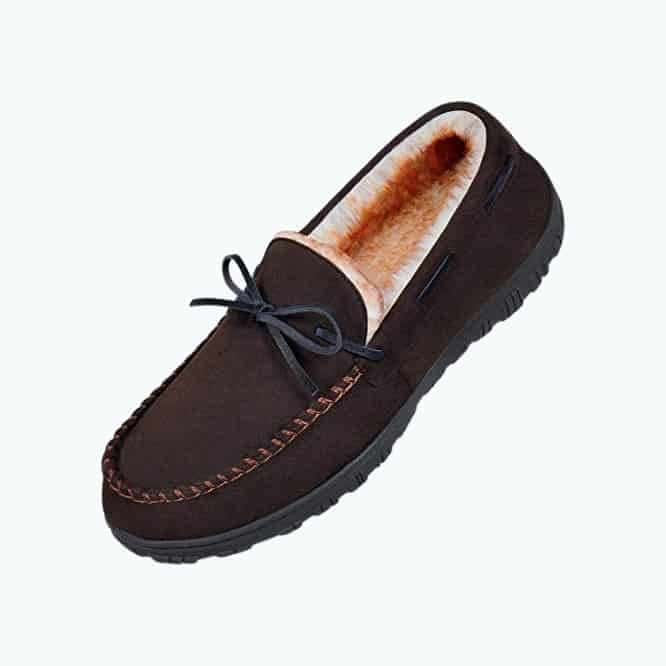 Mens Moccasin Slippers