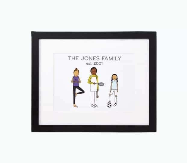 Personalized Family Hobby Art