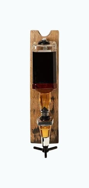 Bourbon Barrel Stave Liquor Dispenser