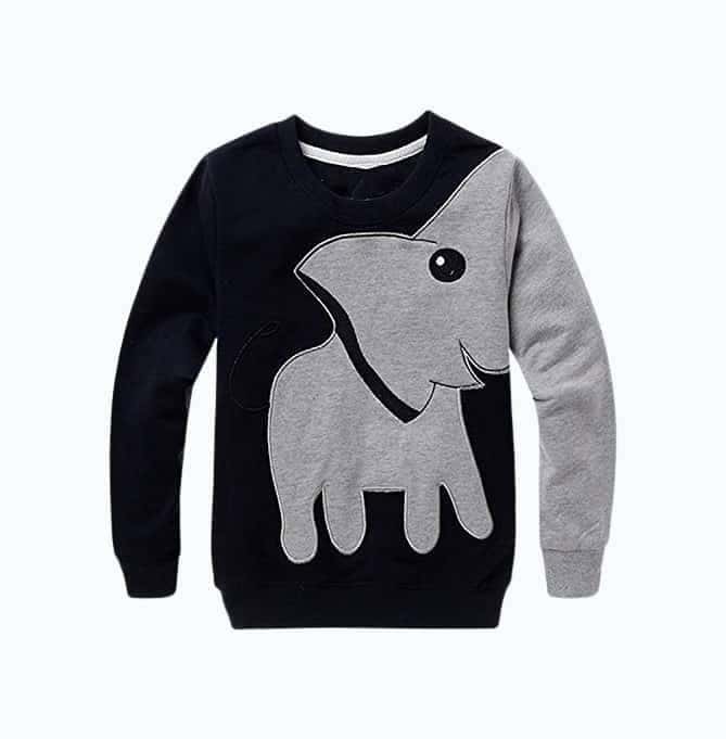 Boys Sweatshirts Elephant Pullover