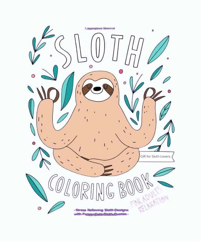 Sloth Coloring Book