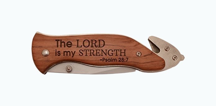 The Lord Is My Strength Survival Knife