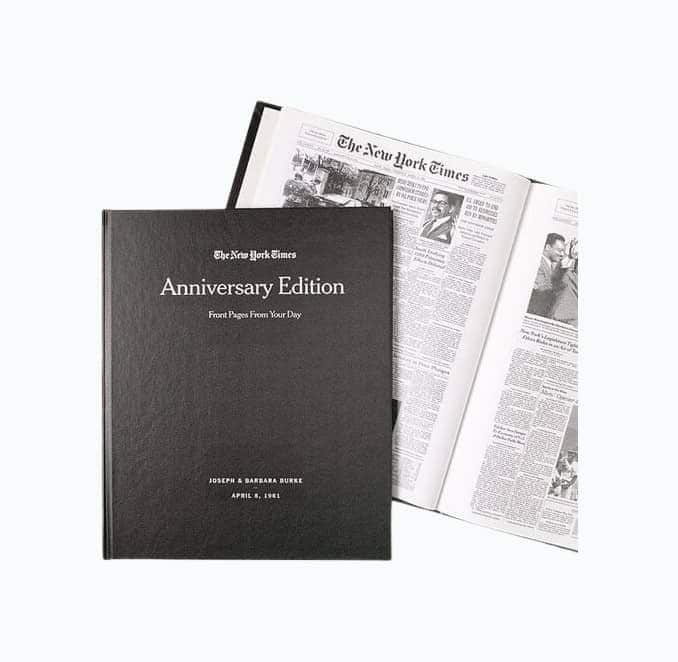 New York Times Custom Anniversary Book