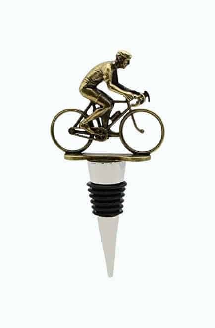 Cyclist Wine Stopper