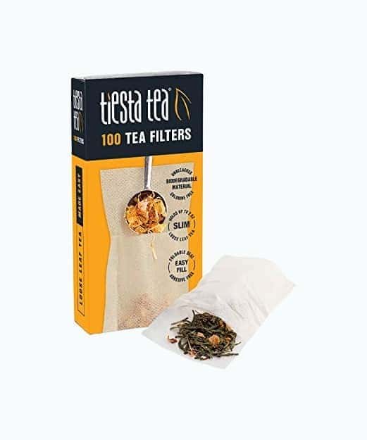 Loose Leaf Tea Filters, 100 Count, Disposable Tea Infuser