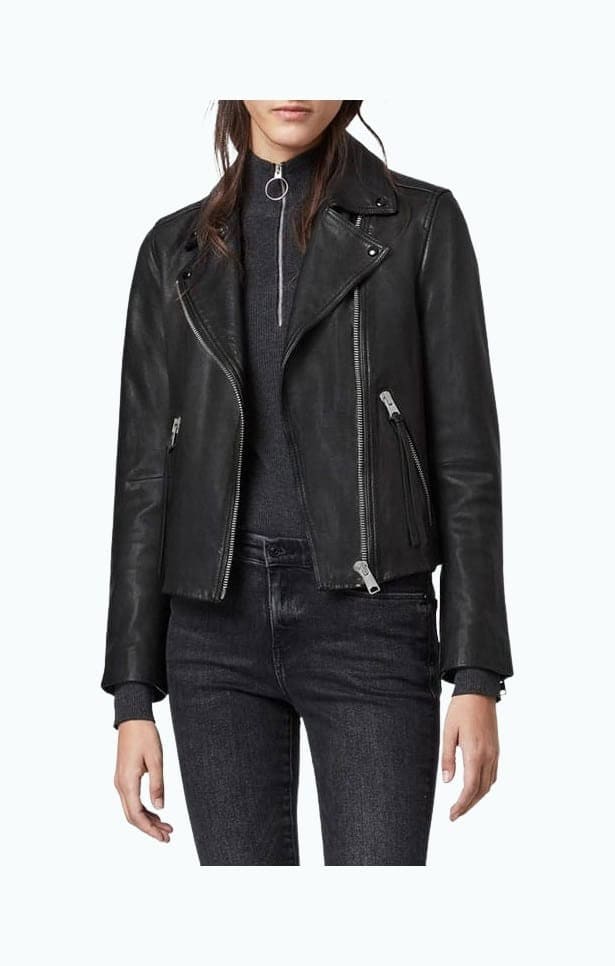 Women’s Leather Biker Jacket