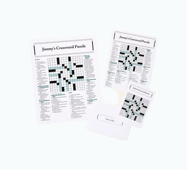 Personalized Crossword Print