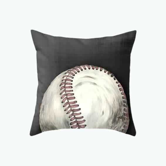 Vintage Baseball Throw Pillow