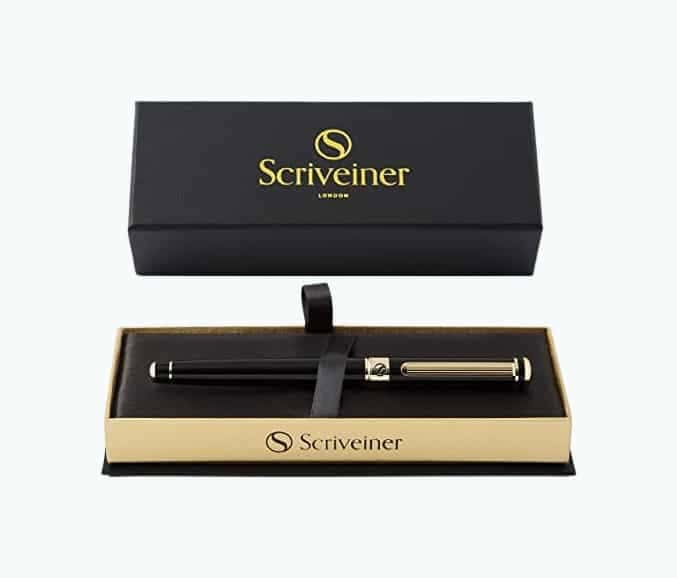 Scriveiner Black Lacquer Rollerball Pen