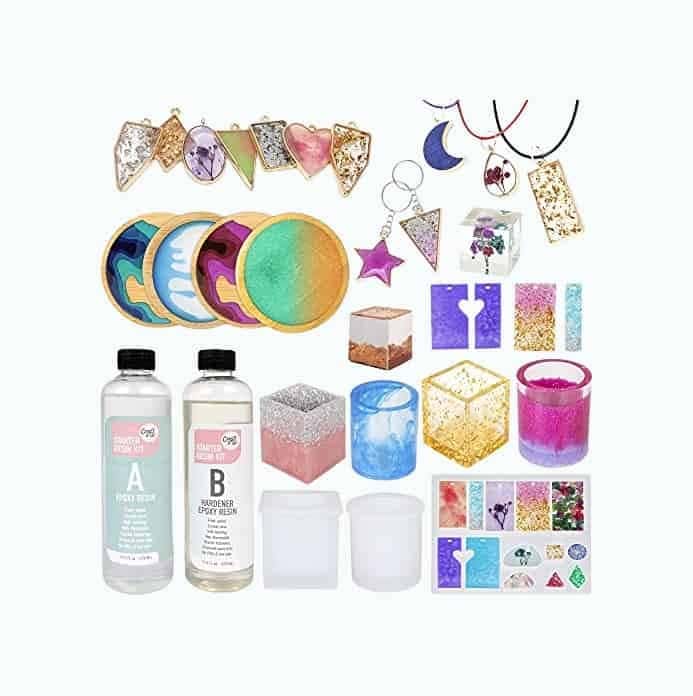 Complete Starter Jewelry Making Resin Kit for Beginners