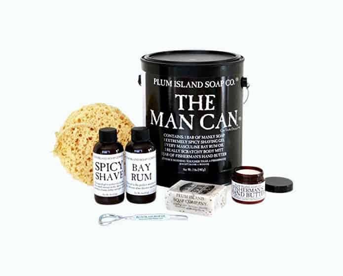 The Man Can All Natural Bath and Body Gift Set for Men