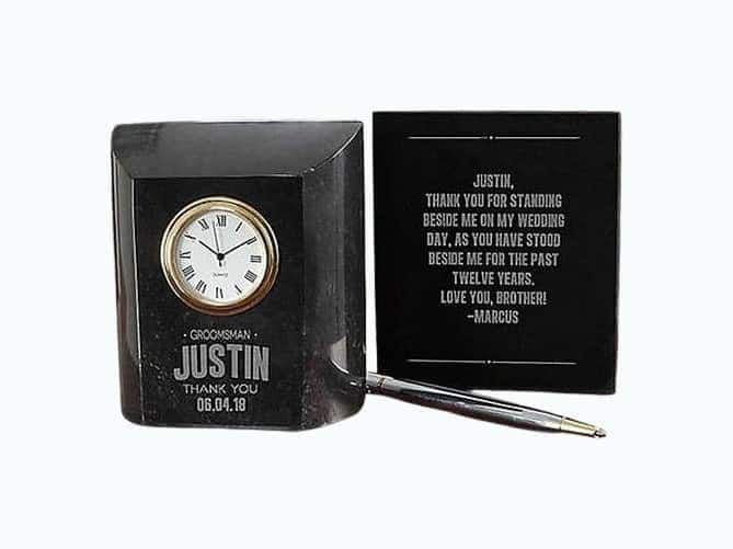 Groomsmen Table Clock