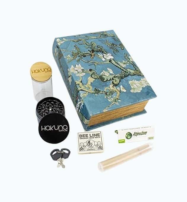 Locking Book Stash Box Rolling Bundle