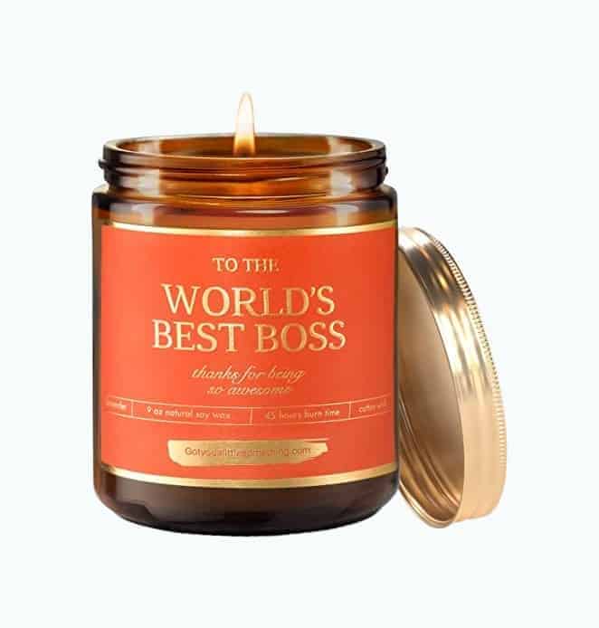 World’s Best Boss Gifts - 9oz Lavender Soy Candle