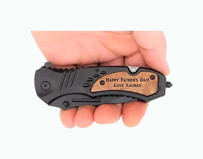 Personalized, Engraved Pocket Knife For Father’s Day