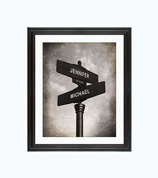 Personalized Unframed Crossroads Print