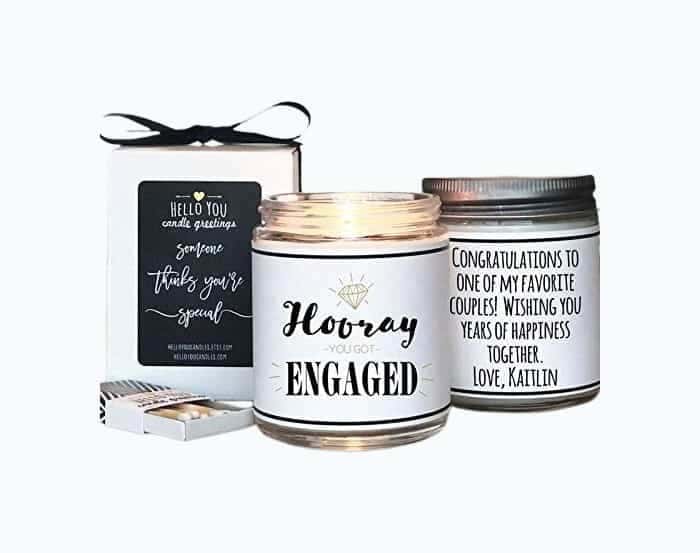 Candle Engagement Gift