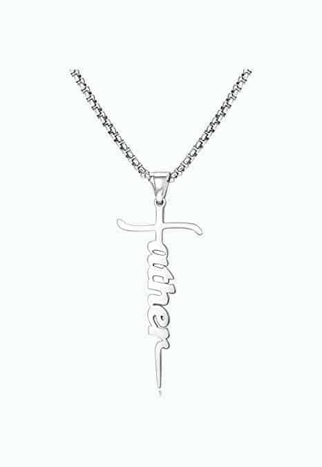 Father Cross Necklace